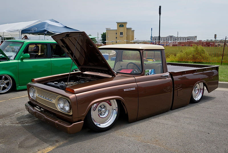 Toyota-Stout-1900, Classic, Toyota, Brown, Lowered, HD wallpaper