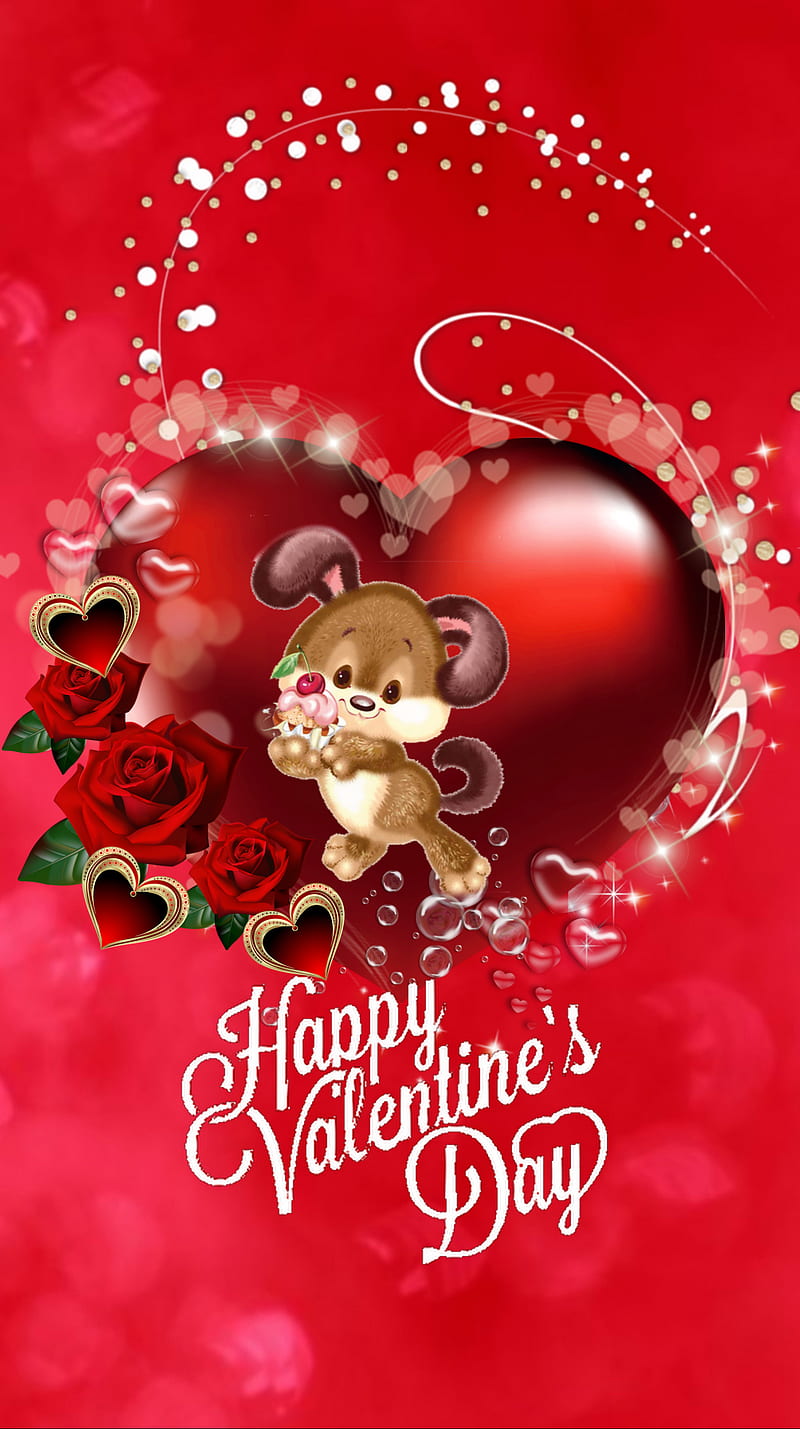 720x1280px, happy valentines day, heart, love, valentines day, HD phone  wallpaper | Peakpx