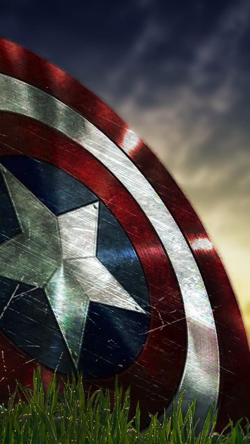 Capitan America, avenger, captain, first, frozen, sever, shield, star, guerra, HD phone wallpaper