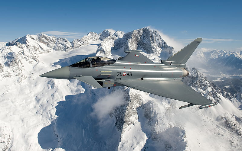 Eurofighter Typhoon, fighter, combat aircraft, military aircraft, Austrian Air Force, HD wallpaper