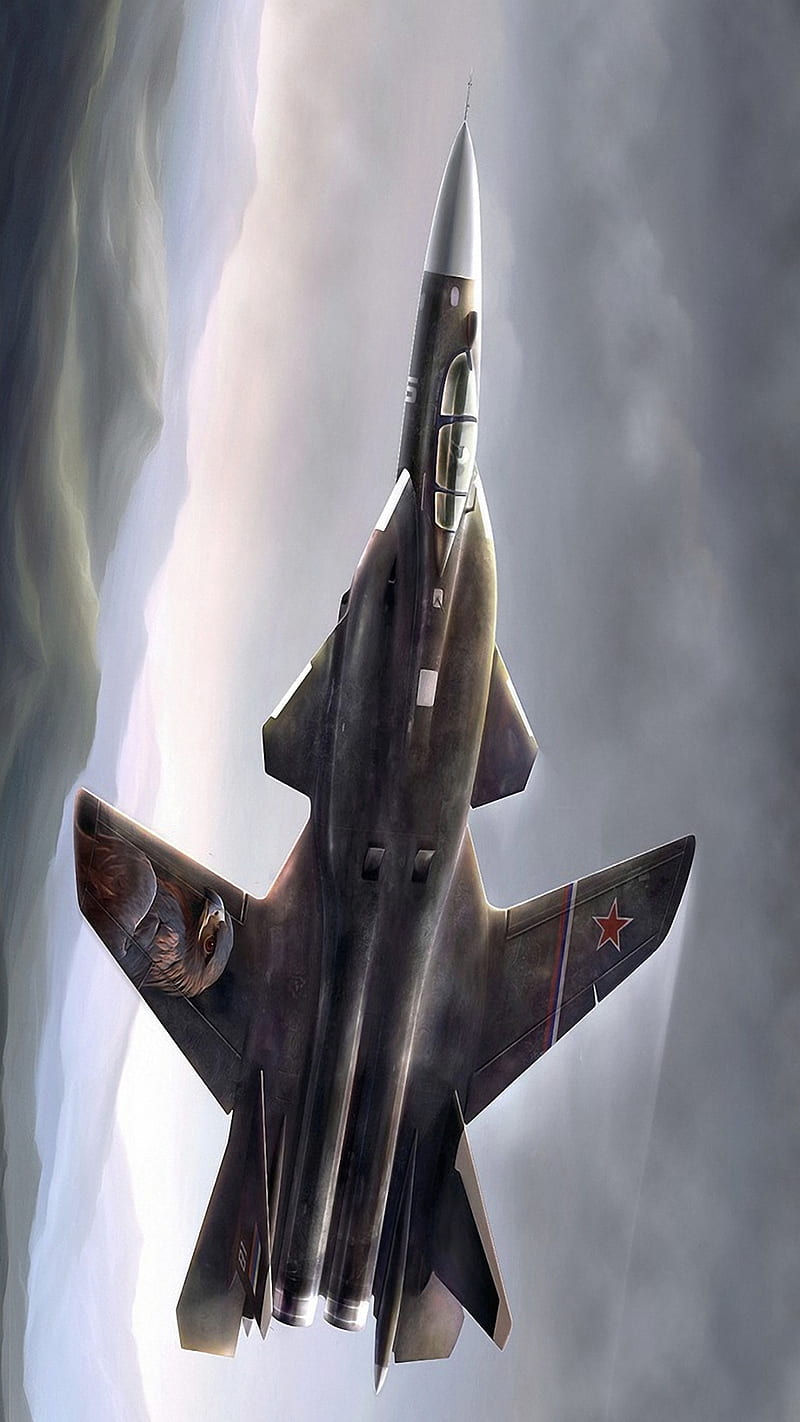 Sukhoi Su-47, aircraft, russia, HD phone wallpaper