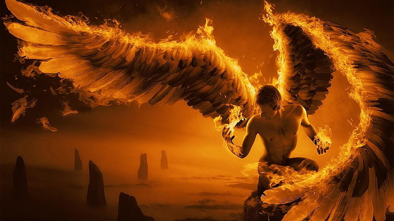 Fire Devil Wings Devil, HD wallpaper | Peakpx