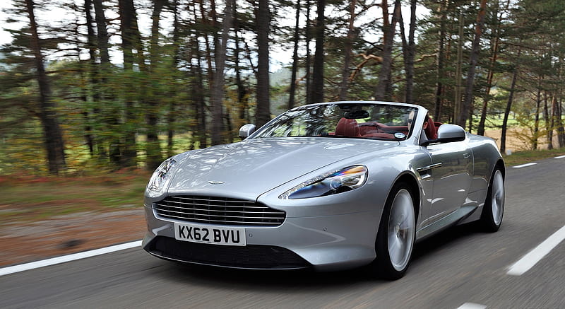 2013 Aston Martin DB9 Volante (Skyfall Silver) - Front , car, HD wallpaper