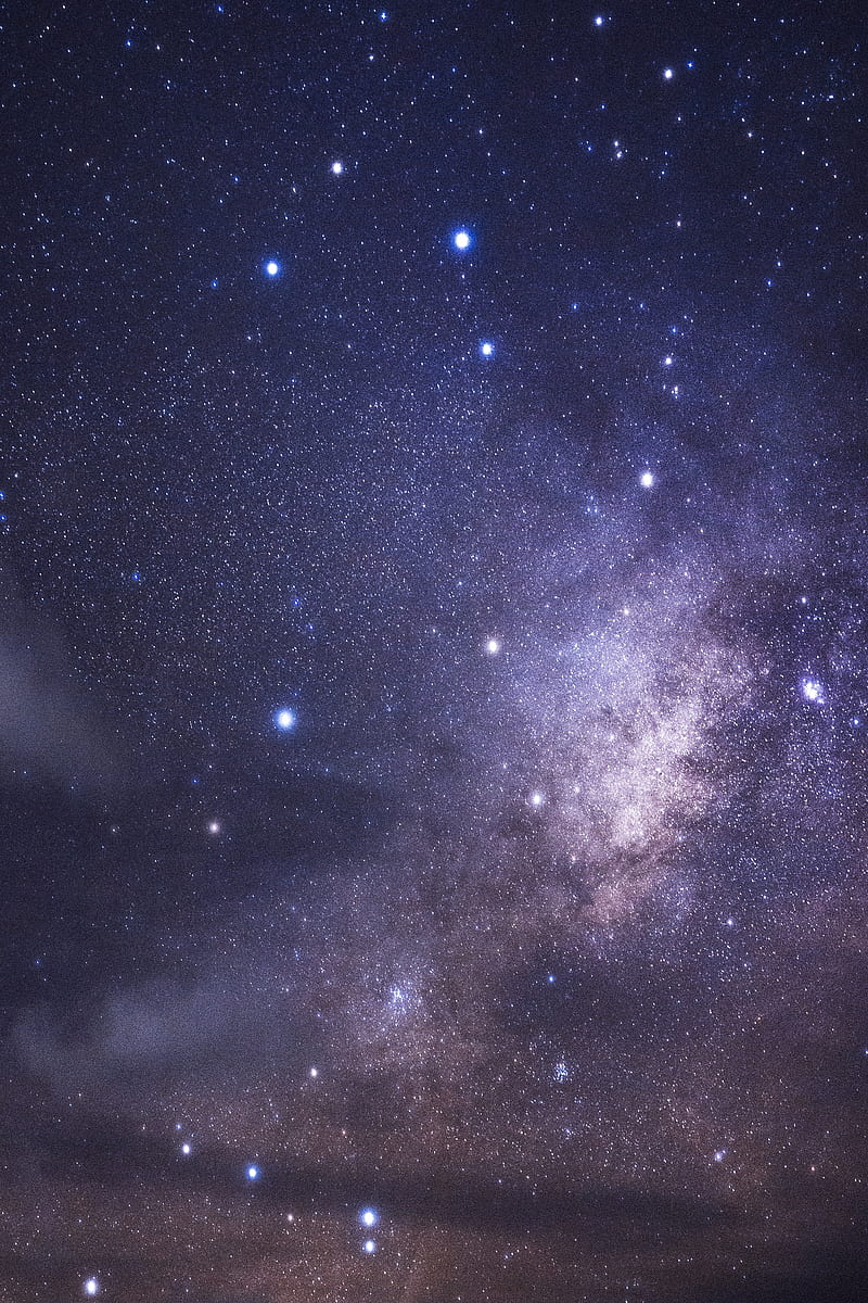 starry sky, stars, milky way, space, astronomy, HD phone wallpaper