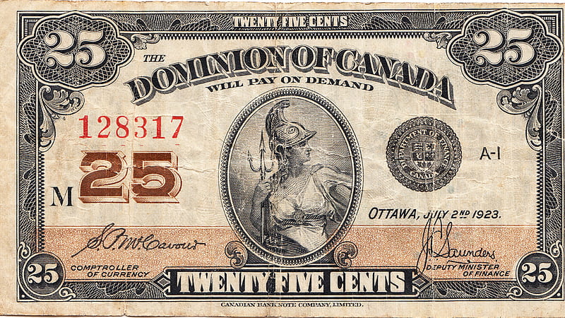 Canadian 25 Cents Money, HD wallpaper
