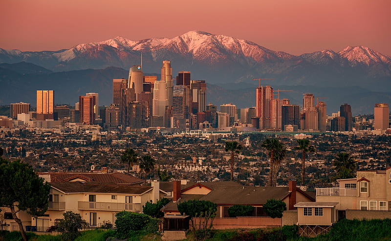 Los Angeles Panorama, HD wallpaper