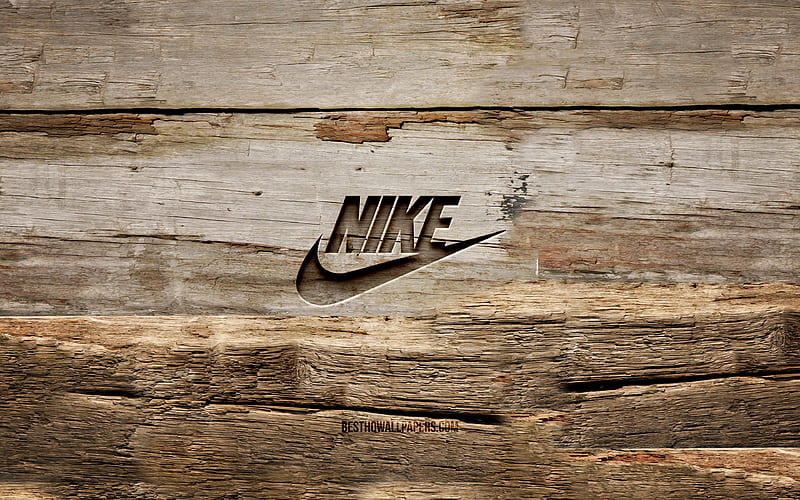 Nike logo de madera s de madera, logo de nike, creativo, talla de madera, de pantalla HD | Peakpx