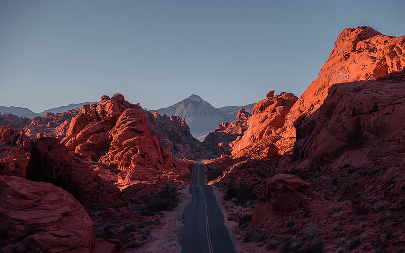 Trip High Road Valley of Fire Nevada USA, HD wallpaper