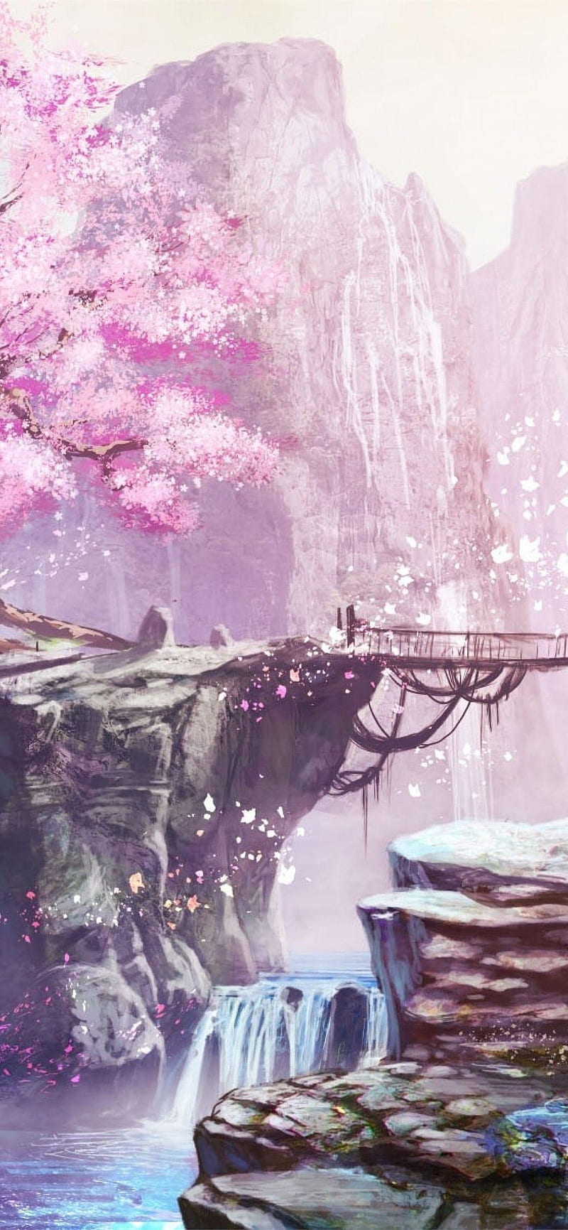 Sakura by Ohpopsi - Charcoal - Wallpaper : Wallpaper Direct