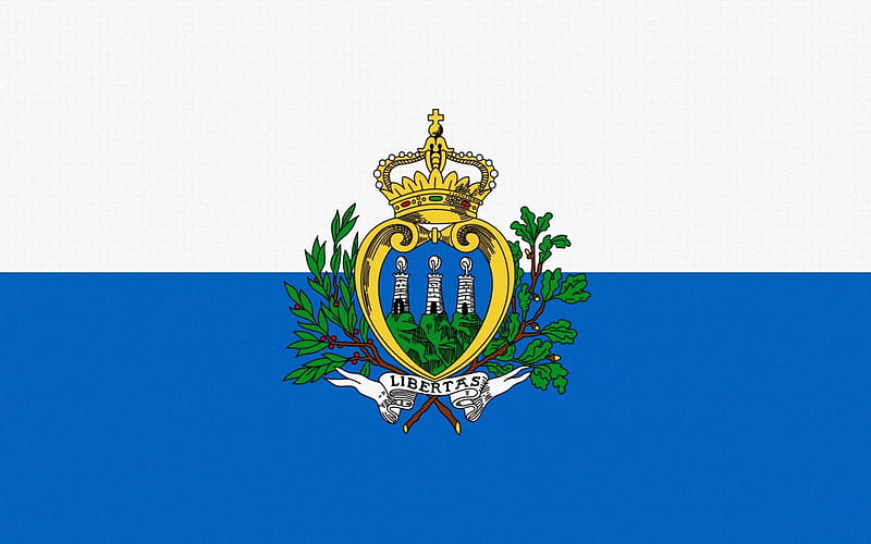 San Marino, country, flag, texture, HD wallpaper