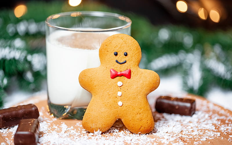 Cookie and milk Santa 2019 Christmas, HD wallpaper