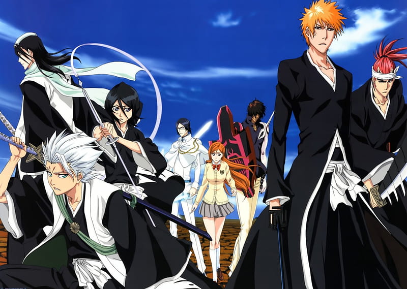 Chad & Ichigo with Xcution, sado yasutora, ichigo kurosaki, group, anime,  fullbringer, HD wallpaper