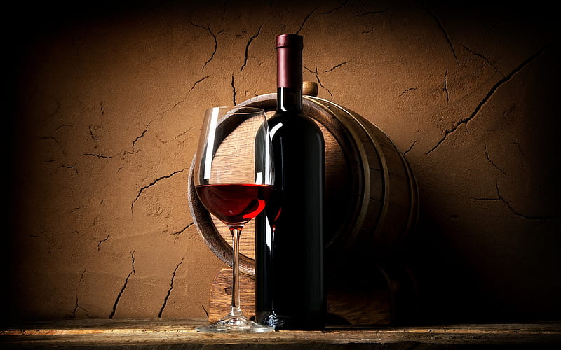 Red wine, glass of wine, bottle of wine, grapes, HD wallpaper | Peakpx