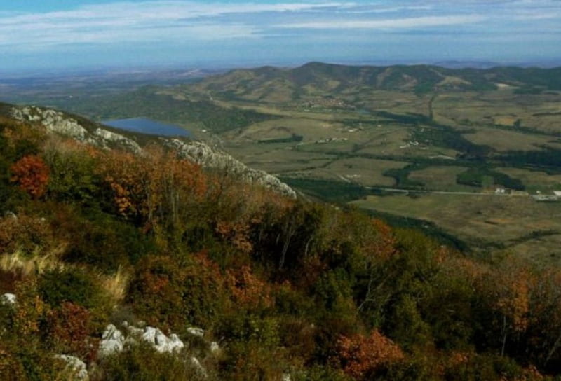 Tha Balkan, forest, fall, autumn, view, bonito, trees, mountain, graphy, water, nature, dam, bulagria, HD wallpaper