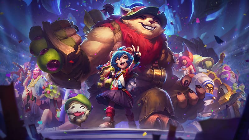 League Of Legends, Video Game, Teemo (League Of Legends), Annie (League Of Legends), Poro (League Of Legends), HD wallpaper