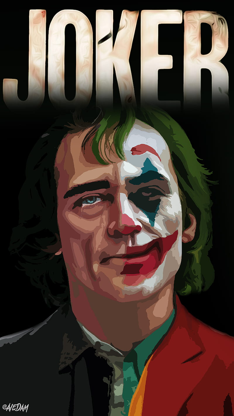 Joker (2019 Movie), Joker, Joaquin Phoenix, DC Universe, vector, HD phone wallpaper