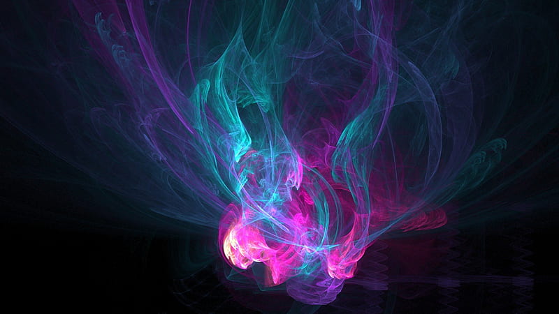 BloodLust, cant think of a fourth, seems like dye, abstract, green and purple, HD wallpaper