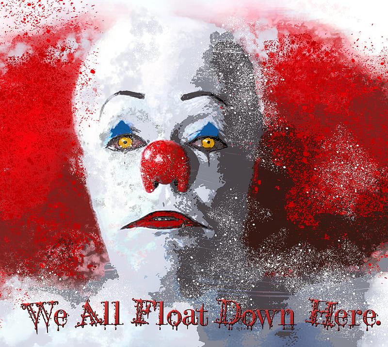 Pennywise, clown, float, it, king, scary, stephen king, HD wallpaper