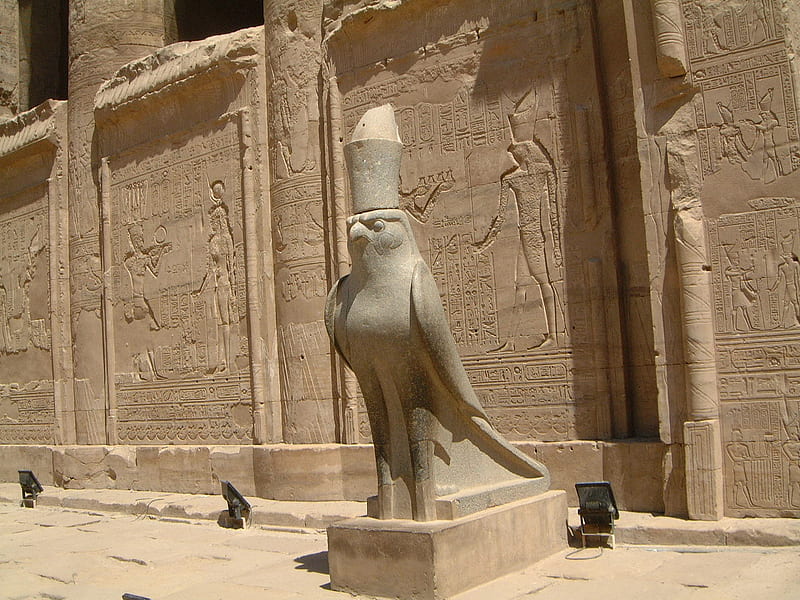 Temple Of Horus, temple, egyptian, god, horus, HD wallpaper