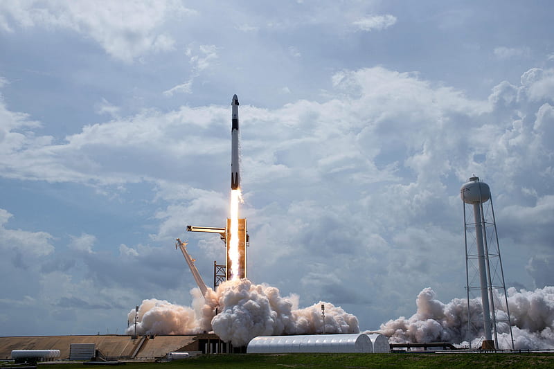 Launch of the SpaceX from Cape Canaveral, flordia, rocket, launch, space, HD wallpaper