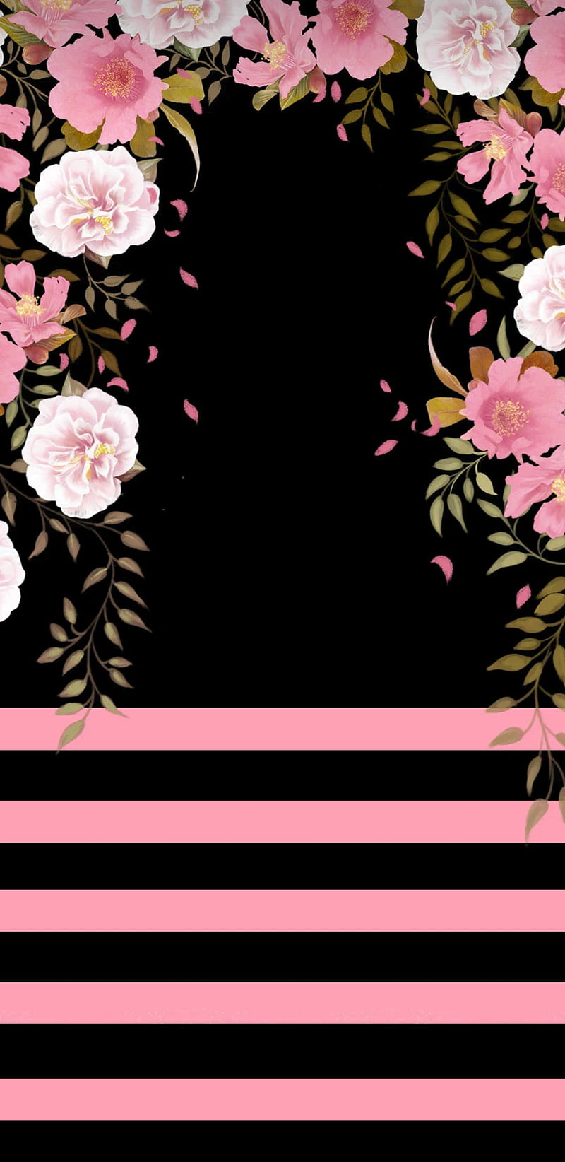 Floral arrangement, flowers, pink, black, pretty, bonito, girly, HD phone  wallpaper | Peakpx