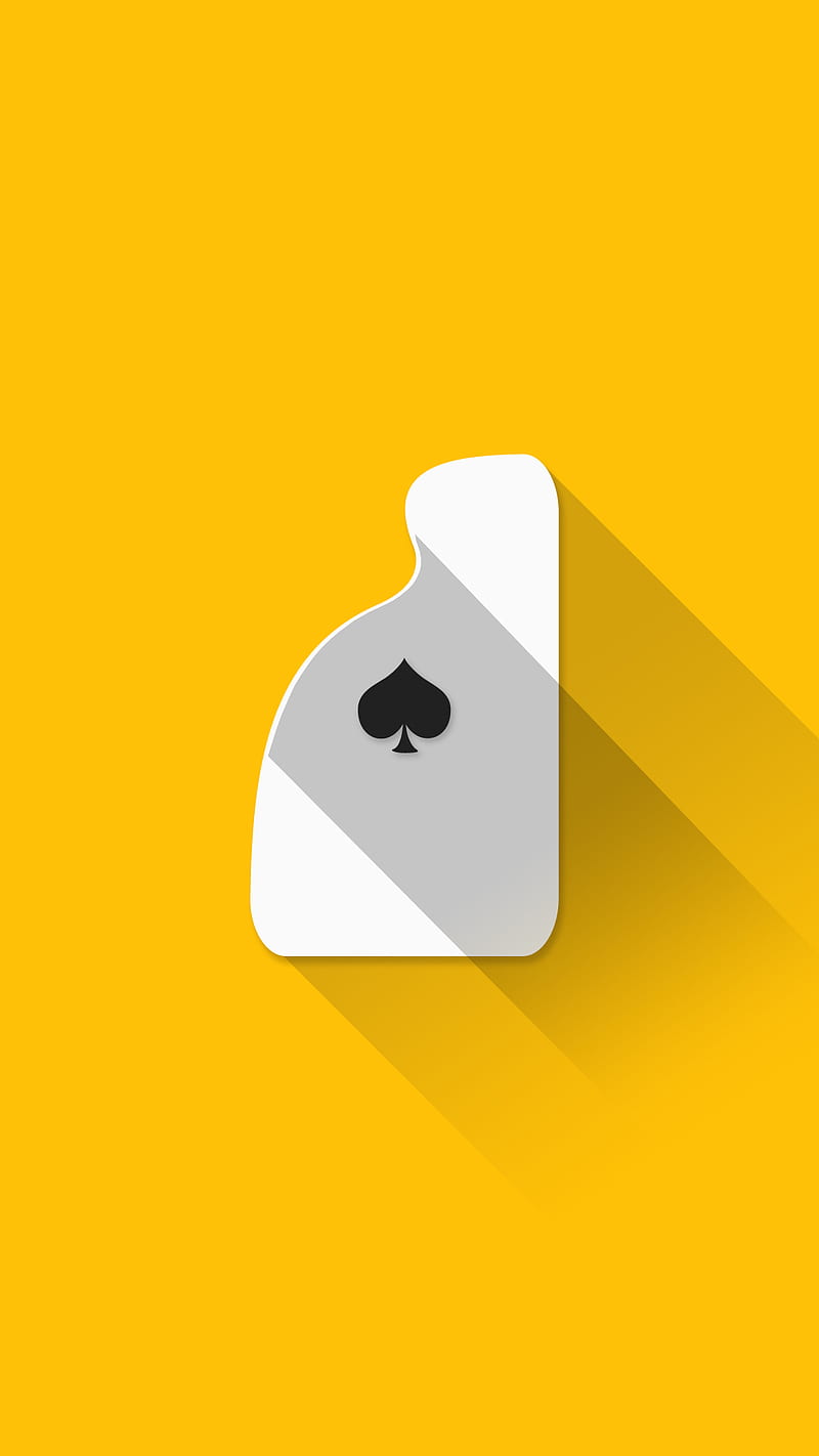 Ace Amber, card, flat, material, playing cards, poker, HD phone wallpaper