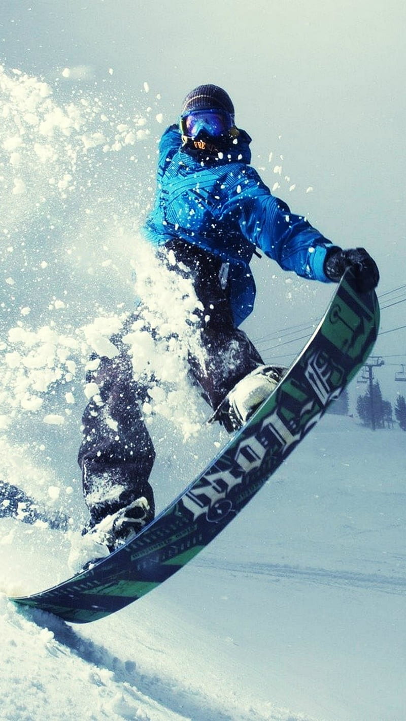 Snowboard, snow, tricks, winter, HD phone wallpaper