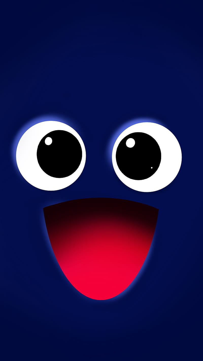 happy smile blue, eyes, face, mouth, smileys, HD phone wallpaper