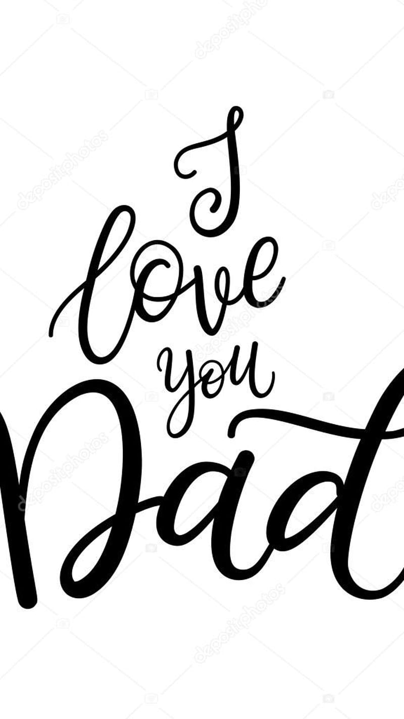 Love You Dad , love you dad, father, HD phone wallpaper