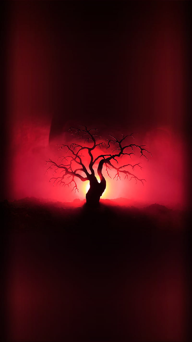 Red tree, believe, pray, corazones, eclipse, games, hunger, praying, total, yourself, nice, HD phone wallpaper