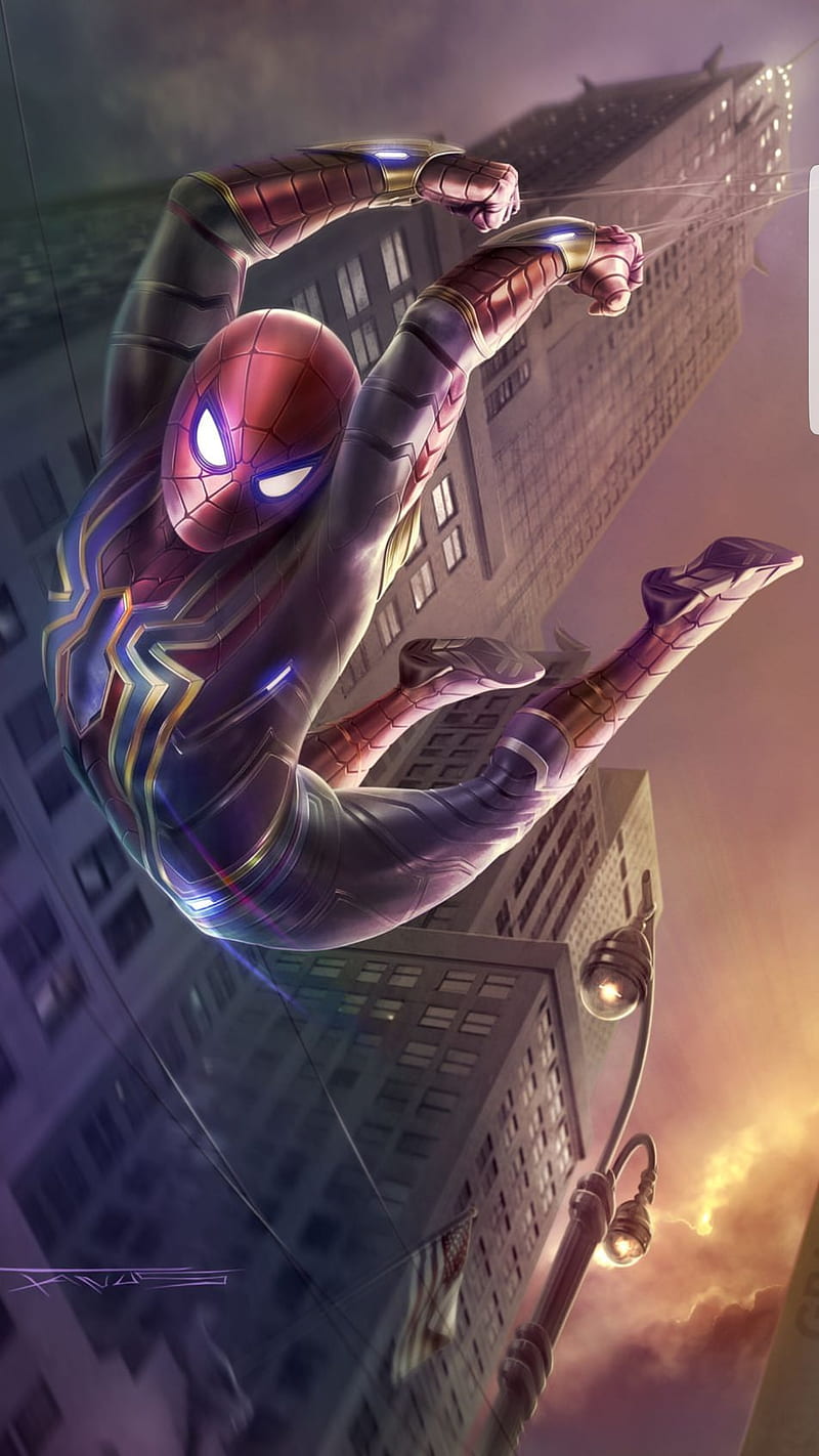 Iron spider, avengers homecoming, infinity, man, movie, guerra, HD phone wallpaper