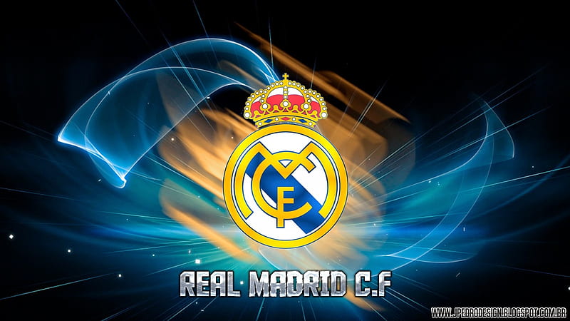 Real Madrid C.F., soccer, hala madrid, real madrid, realmadrid, logo, HD wallpaper