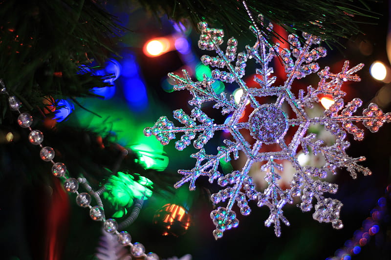 Holiday, Christmas, Decoration, Snowflake, HD wallpaper | Peakpx