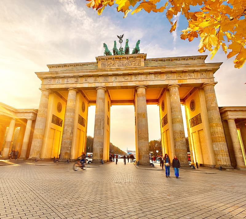 Germany, berlin, brandenburg, city, gate, HD wallpaper
