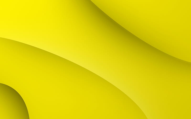 yellow wavy background, abstract waves, creative, yellow backgrounds, yellow waves, HD wallpaper