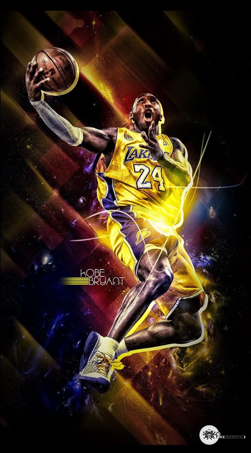 Kobe Bryant by FK, ball, basket, fkgraphics, galaxy, super, HD phone  wallpaper | Peakpx