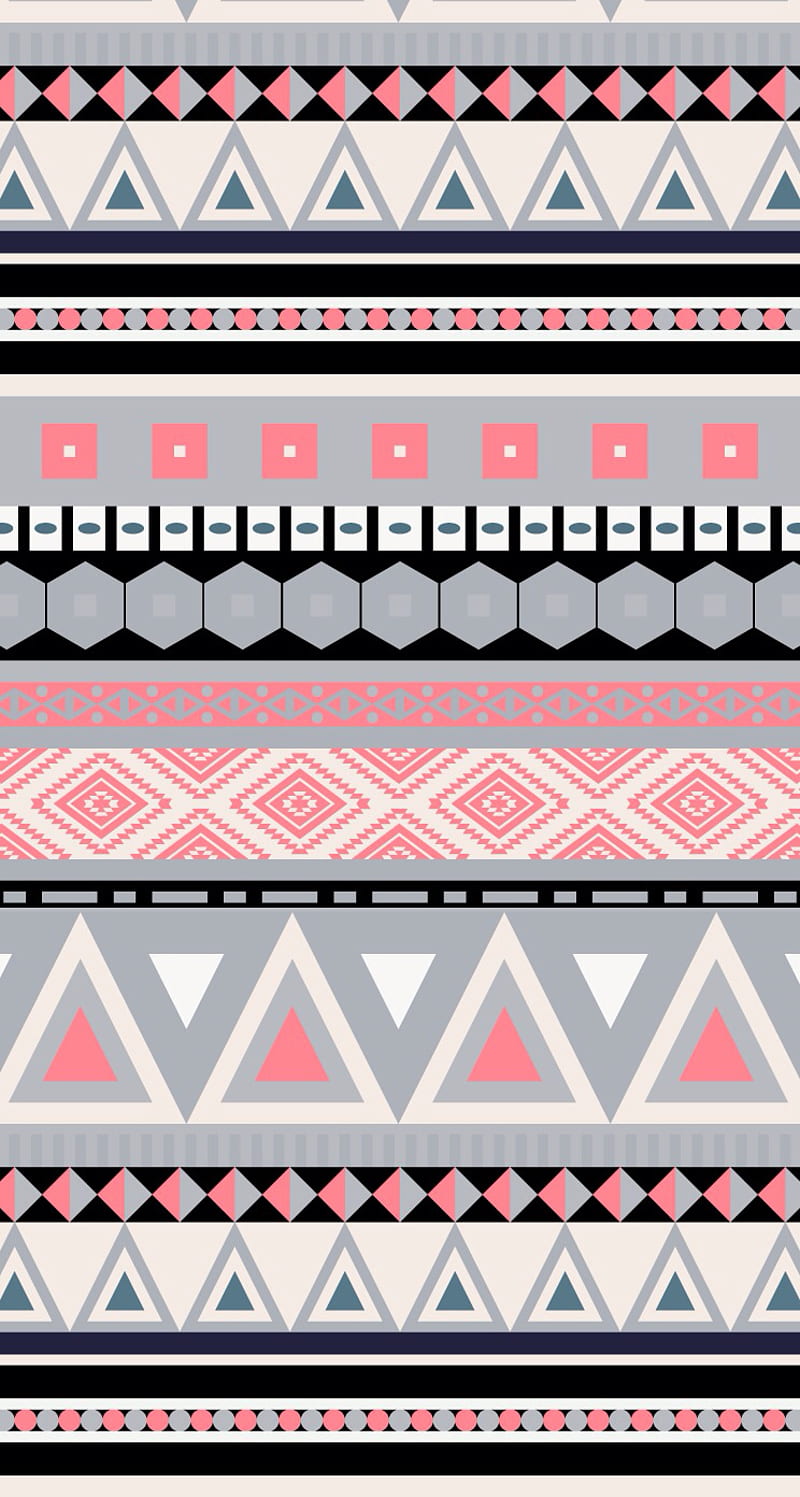 Tribal, colors, pattern, shapes, HD phone wallpaper