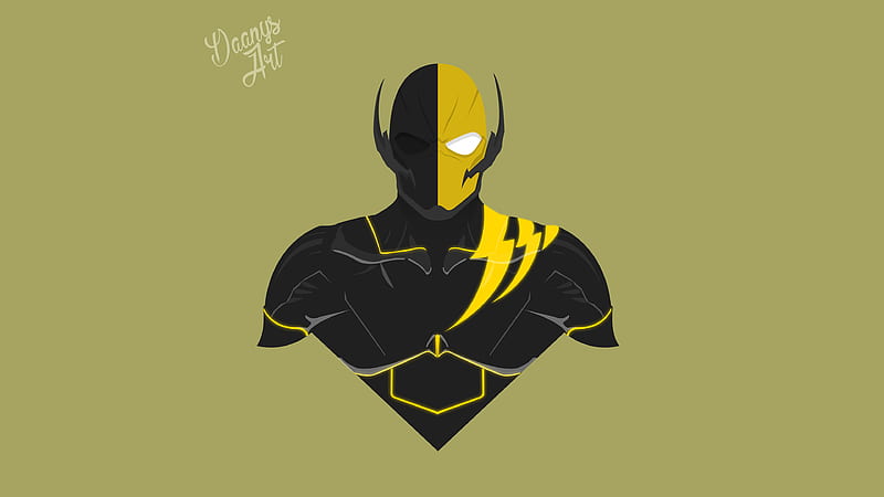 Deathlash Minimalism, superheroes, minimalism, , artist, artwork, HD wallpaper