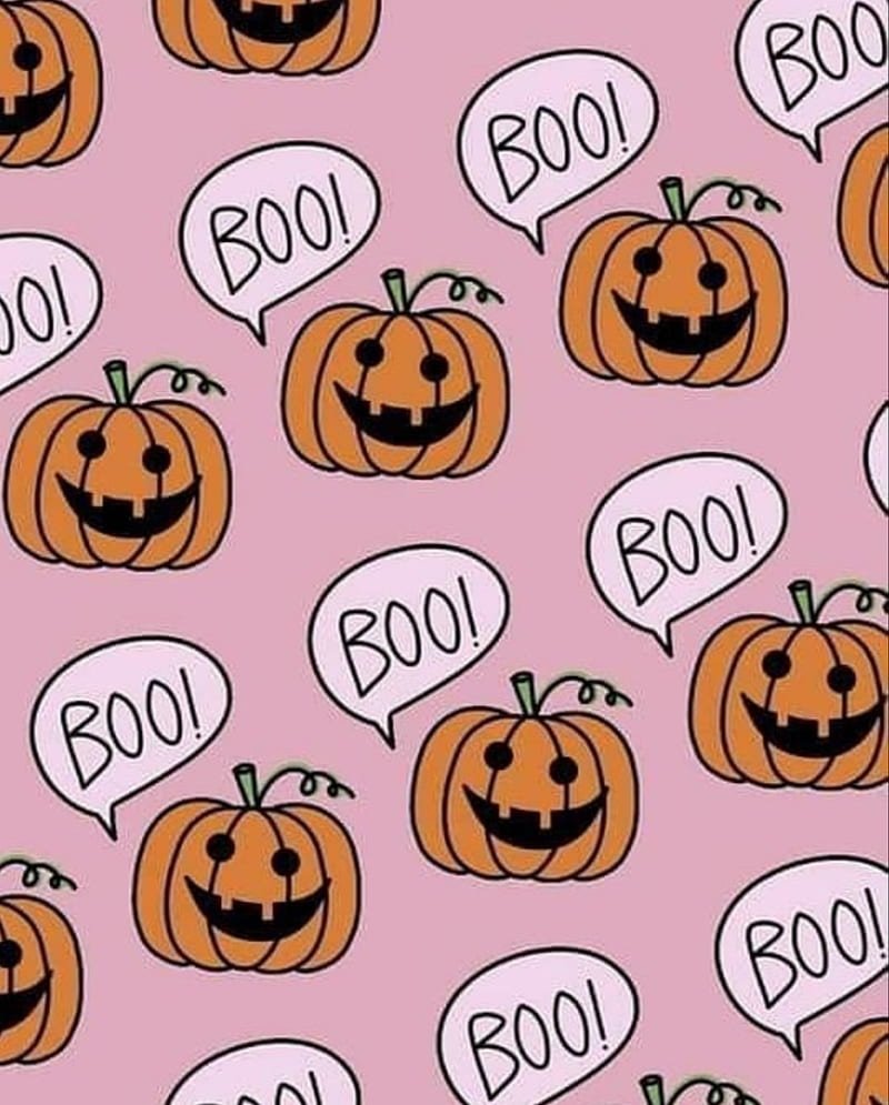 Im dreaming of pretty pastel pink pumpkins Who says that Halloween needs  to be traditional orange and   Pumpkin wallpaper Pink pumpkins  Thanksgiving wallpaper