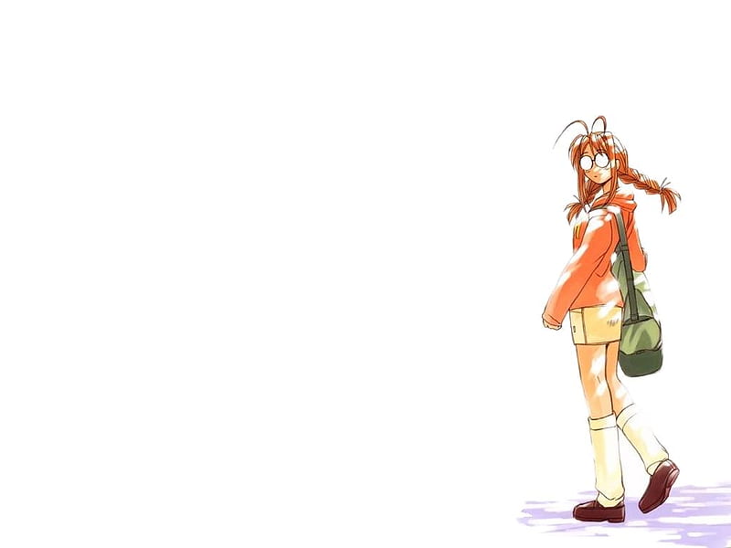Love Hina, naru, blackwhite, girl, lovehina, HD wallpaper Love Hina, naru, blackwhite, girl, lovehina, HD wallpaper
