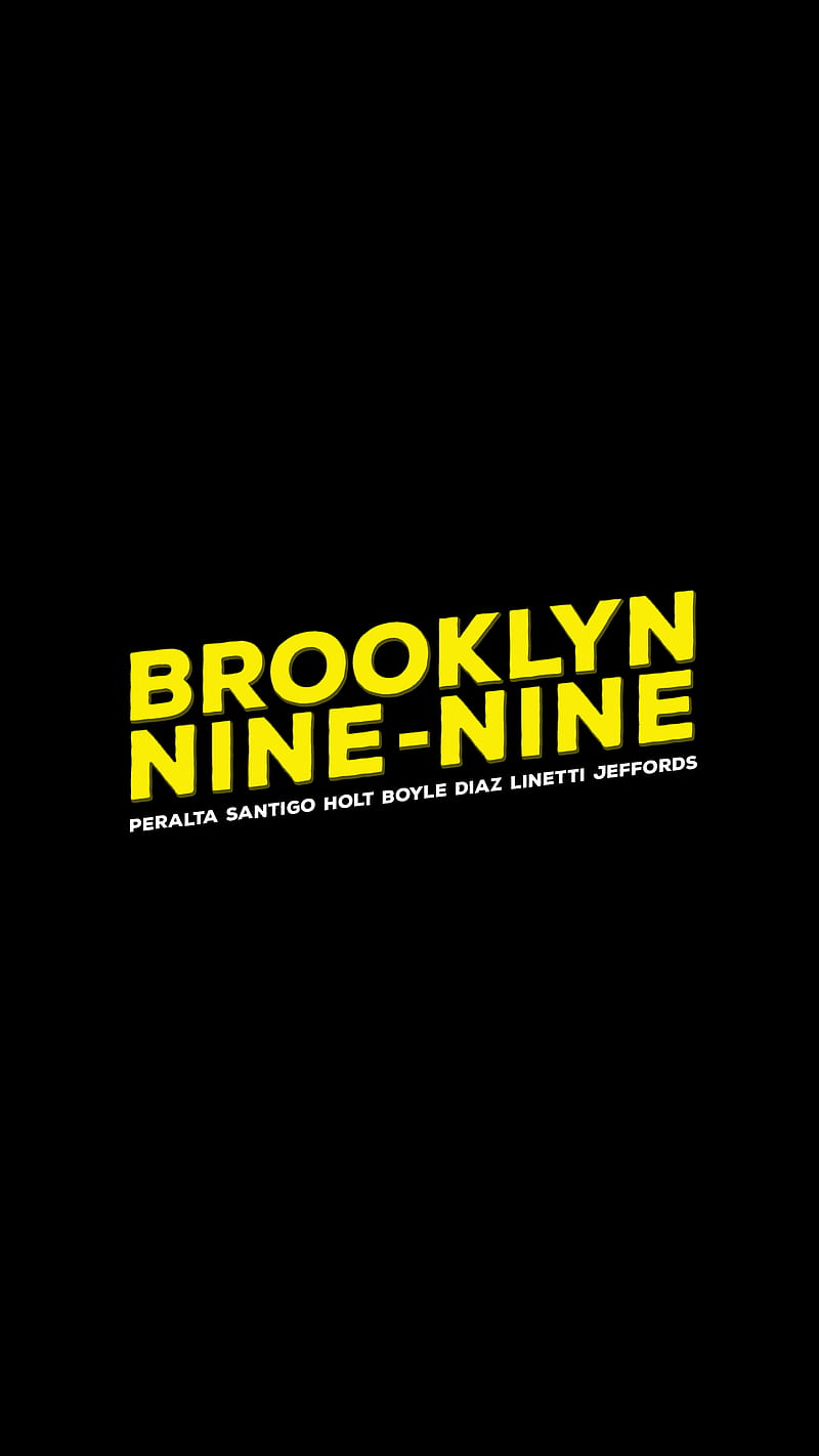 Brooklyn 99, amarelo, amy santiago, black, charles boyle, jake peraltaa, preto, terry jeffords, HD phone wallpaper