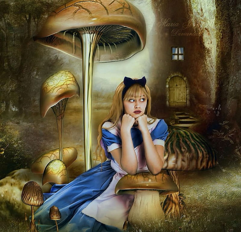 Alice, fantasy, lady, abstract, HD wallpaper | Peakpx