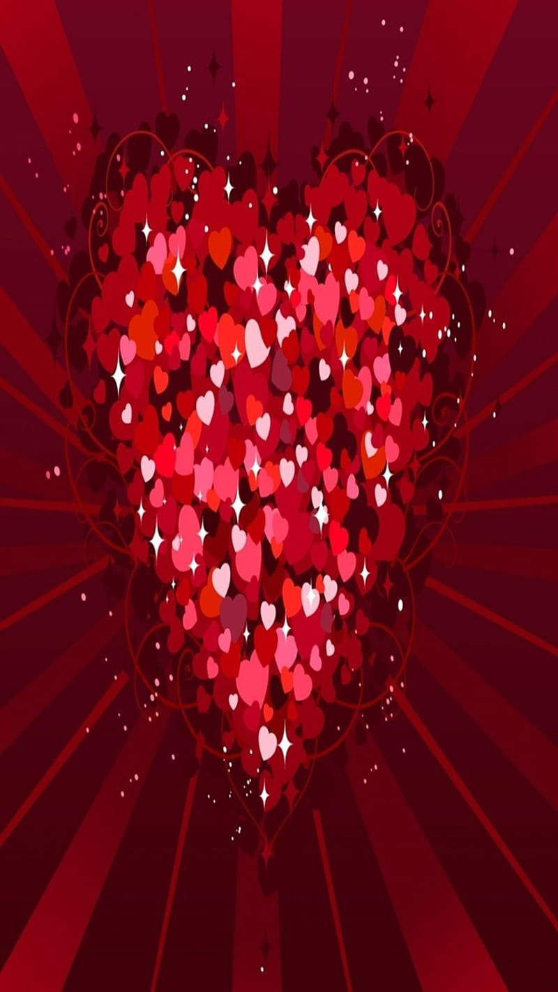 Millions of hearts, nice, wall, HD phone wallpaper | Peakpx