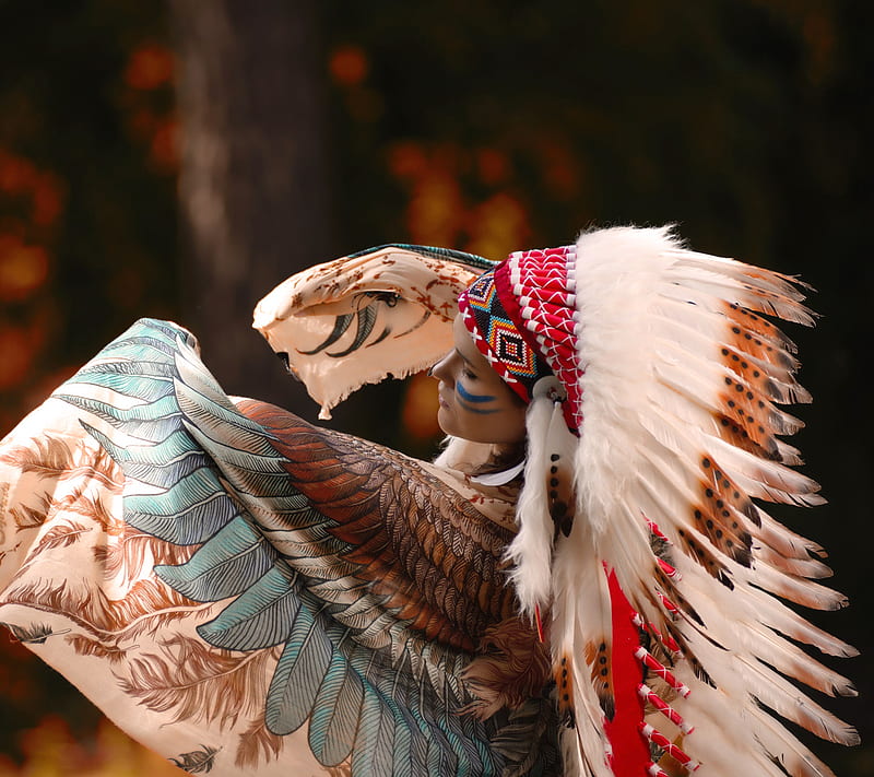 Native American, feathers, HD wallpaper