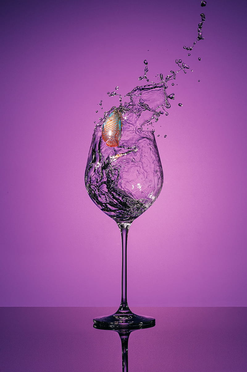 Wine glas, blue, fire, glasses, optical, HD phone wallpaper