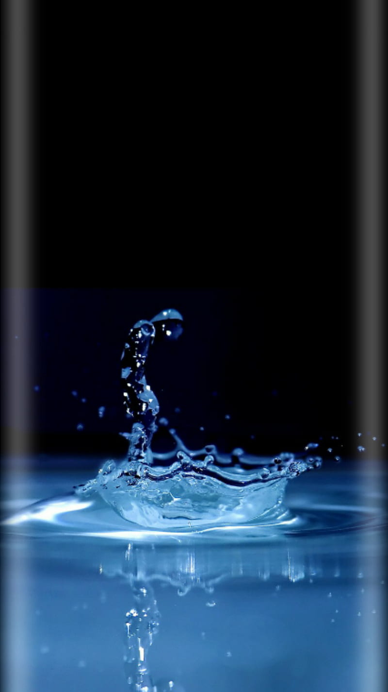 Water drop EDGE, ice, splash, HD phone wallpaper