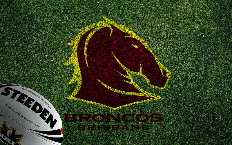 Rugby, Brisbane Broncos, National Rugby League , NRL , Logo, HD wallpaper