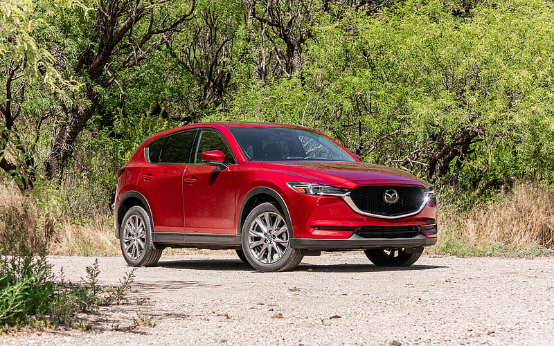 Mazda CX-5, 2020, front view, exterior, japanese crossovers, red crossover,  new red CX-5, HD wallpaper