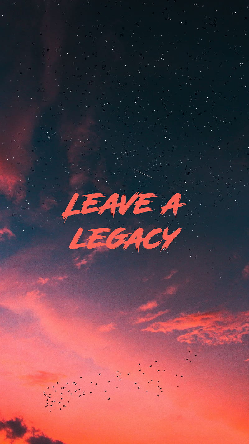 Leave a legacy hi-res stock photography and images - Alamy