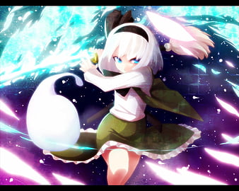 Oh dear What do we have here, candle, youmu, game, orginal, stand ...